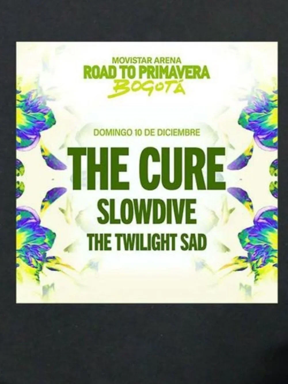 The Cure Slowdive The Twilight Sad Tour T Shirt